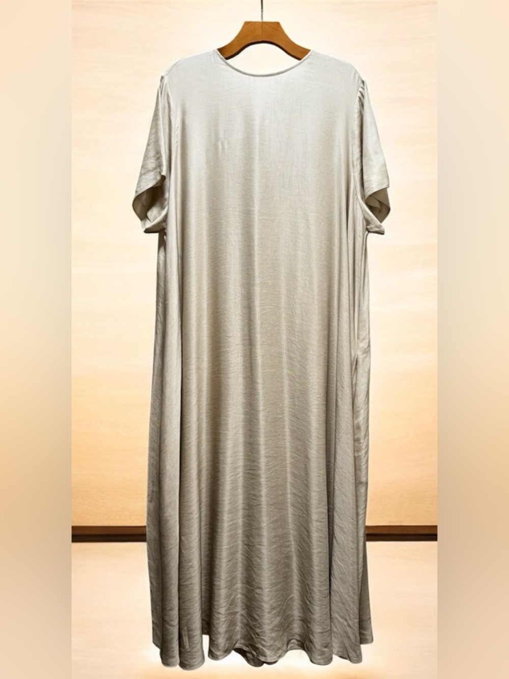 Banana Republic Beige Aurelia Linen-Blend Maxi Dress size XL Tall